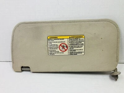 2000-2004 Nissan Xterra Passenger Right Side Sun Visor Gray Cloth 15” W/O Mirror - Изображение 1 из 4