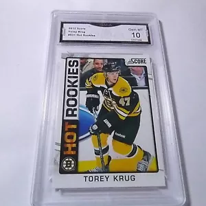 TOREY KRUG BOSTON BRUINS 2012 SCORE ROOKIE RC # 531 GRADED 10 L@@K - Bild 1 von 2