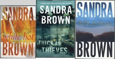 Crime Adventure Romance Lot of 3 Hardcover by Sandra Brown Foto 1 de 4