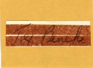 Tex Beneke Signed Cut Signature Glenn Miller Orchestra Chattanooga Choo Choo - Picture 1 of 1
