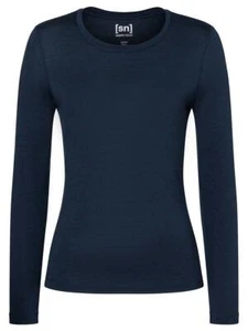 Super.Natural - W Base LS 175 Navy Blazer XS Womens Merino Functional Shirt Long Sleeve - Picture 1 of 2