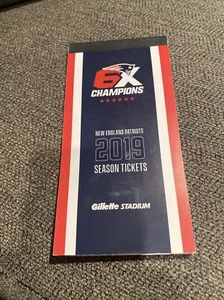 New England Patriots Season Tickets Booklet Last Year Tom Brady 2019 Game Ticket - Bild 1 von 12