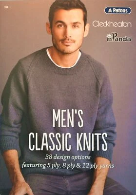 Men's Classic Knits 38 Design Options in Patons/Cleckheaton/Panda 5, 8 & 12 ply - Image 1 of 2