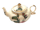 Vintage Moss Rose Pattern Individual Teapot Tea Pot