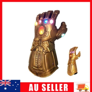 Thanos Glove Infinity Gauntlet & LED Light Avengers 4 Movie Cosplay Fancy Toy AU - Picture 1 of 14