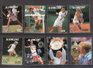 St Vincent 1987 Wimbledon Tennis Championships nuovi di zecca (SC# 988-995) - Foto 1 di 1