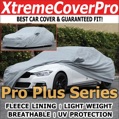 BMW 320i 328i 335i 2013 sedán cubierta de auto transpirable con vellón gris oscuro Foto 1 de 4