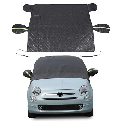 Protector protector de parabrisas nieve hielo escarcha personalizado para Fiat 500 2016-2025 Foto 1 de 4