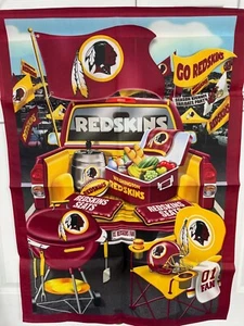 WASHINGTON REDSKINS VINTAGE TAILGATE SEASON KICKOFF FLAG BANNER EXTREMELY RARE - Picture 1 of 1