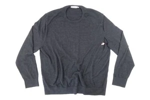 CALVIN KLEIN CK CHARCOAL GRAY 2XL WOOL BLEND CREW SWEATER MENS PREOWNED - Picture 1 of 7