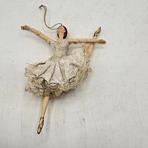 Kurt S. Adler Ballerina Ornament Gold Dress Tutu Dancing Holidays Christmas - Picture 1 of 9