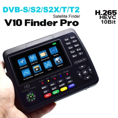 Profi Digital Sat Finder DVB-S/S2/S2X/T/T2 Finder Satelliten Messgerät 4.3'' LCD - Bild 1 von 4