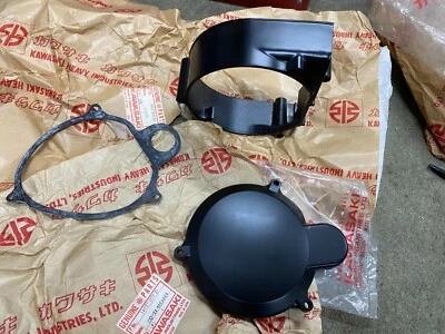 KAWASAKI NOS L/H CUBIERTA DEL MOTOR Y CUBIERTA DE PUNTO Y JUNTA F6-B F7-B 1973 Foto 1 de 4