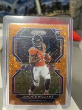 Javonte Williams 2021 Panini Orange Disco Prizm Rookie Card