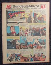 1947 Sept 14 Sunday Mirror Comic Section VG+ 4.5 Superman / Joe Palooka 16pgs