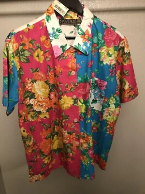 Camisa Floral De Colección Karen Kane Algodón NYT Talla 12 Floral Colorida Foto 1 de 4
