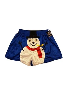 Christmas Gag Gift Boxer Shorts Men's Large Snowman Frosty Googly Eyes Funny - Picture 1 of 5