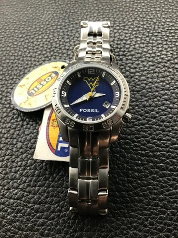 West Virginia Mountaineers NCAA Fossil Women's Watch with logo NEW Cover