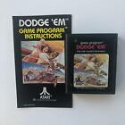 DODGE 'EM Atari 2600 CX2637 Original Game Cartridge and Manual