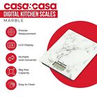 Casa&Casa LCD Marble Effect Digital Kitchen Electronic Food Weight Postal Scales