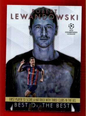 2023-24 Topps UEFA Club Competitions Best of the Best #BM7 Robert Lewandowski. - Image 1 of 2