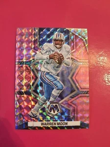 2022 #81 Warren Moon Houston Oilers Pink Camo Prizm Mosaic Panini - Picture 1 of 2