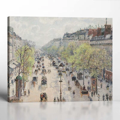 Impresiones artísticas Boulevard Montmartre Spring de Camille Pissaro Foto 1 de 4