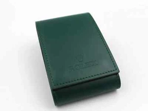 Pochette ROLEX Pelle Verde Porta Orologi Lusso Antigraffio Da Viaggio Unisex New - Picture 1 of 8