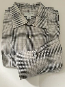 Camisa con botones de algodón a cuadros talla grande Banana Republic para hombre nueva sin etiquetas - Imagen 1 de 3