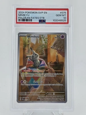 2024 POKEMON SVP EN-SV BLACK STAR PROMO #075 MIMIKYU PSA 10 - Image 1 of 2