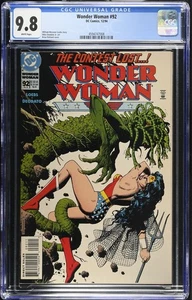 WONDER WOMAN #92 CGC 9.8 WHITE! MIKE DEODATO ART, BRIAN BOLLAND COVER! - Picture 1 of 2