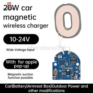 DC10V-24V 20W Samochodowa bezprzewodowa ładowarka Moduł ładowania Płyta główna do telefonu komórkowego - Zdjęcie 1 z 17