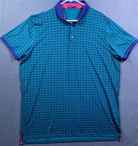 Retail $118 Greyson Golf Polo Shirt Men's Sz XXL Journey Fiddle Green Wolf Print - Picture 1 of 12