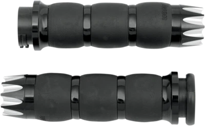 Empuñaduras de cable de manillar de aire de terciopelo negro Avon 1980-2022 Harley Davidson Foto 1 de 2