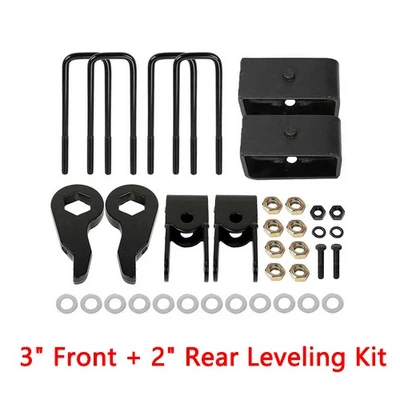 3" Front 2" Rear Lift Torsion Keys Shackles for 99-07 Chevy Silverado GMC Sierra - Image 1 of 4