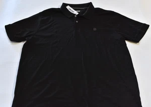 DKNY Men's Short Sleeve Polo Shirt Size L - Black - NWT - Picture 1 of 3