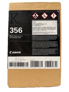 Canon UVgel 356 schwarze Tinte 2x1L Colorado 1640 versiegelter Karton. 1965C024 - Bild 1 von 2