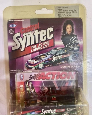 1998 Action Tony Pedregon Castros Syntec Mustang Funny Car Selena Tribute 1:64 - Image 1 of 3