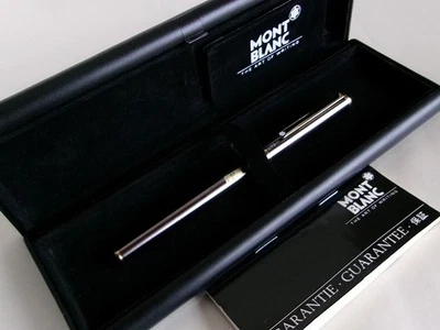Pluma Estilográfica Montblanc Slim Line Gris Gunmetal GT Acero EF Nuevo en Caja Foto 1 de 4