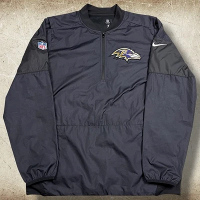 Nike NFL Baltimore Ravens On Field Cortavientos 1/4 Cremallera Pullover Para Hombres Talla Mediana Foto 1 de 4