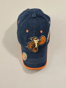 Y2K Vintage 1990s Winnie The Pooh Tigger Football Embroidered Kid Hat Sz Toddler - Picture 1 of 12