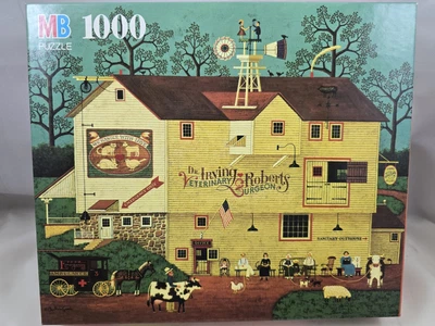 Charles Wysocki Dr Irving Veterinary Jigsaw Puzzle 1000 Piece Vintage - Image 1 of 4