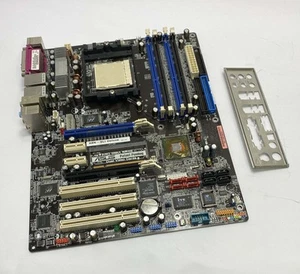 Asus A8N-SLI Deluxe REV. 1.02A Socket 939 AMD Motherboard and Back Plate - Afbeelding 1 van 4