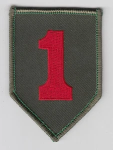 Ejército de los Estados Unidos 1ª División de Infantería Parche Hombro Insignia Militar Grande Rojo Uno - Imagen 1 de 2