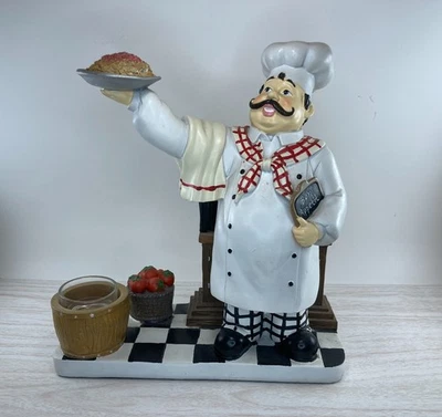 Yankee свеча итальянский шеф-повар с тарелкой спагетти воск подогреватель чай свет держатель - Изображение 1 из 4