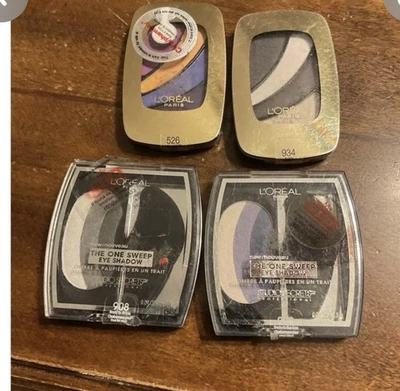 L'Oreal The One Sweep Eye Shadow #208, 526, 908 And 934 Lot Of 4 New - Image 1 of 2