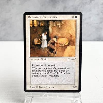 MTG Repentant Blacksmith Arabian Nights 1993 Drew Tucker Old School Vintage - Image 1 of 4