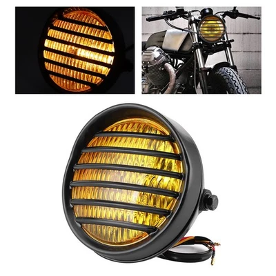 Cubierta de rejilla de faros de motocicleta de 6 pulgadas bombilla halógena de 35 W para motor universal NSEP Foto 1 de 4