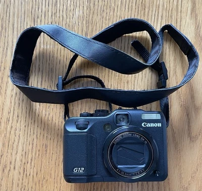 CANON Powershot G12 COMPACT Black DIGITAL CAMERA In BOX - Image 1 of 4