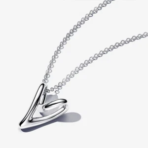 PANDORA Organisch Geformtes Herz Anhänger Kette Silber Länge 70 cm 393272C00-70 - Bild 1 von 5